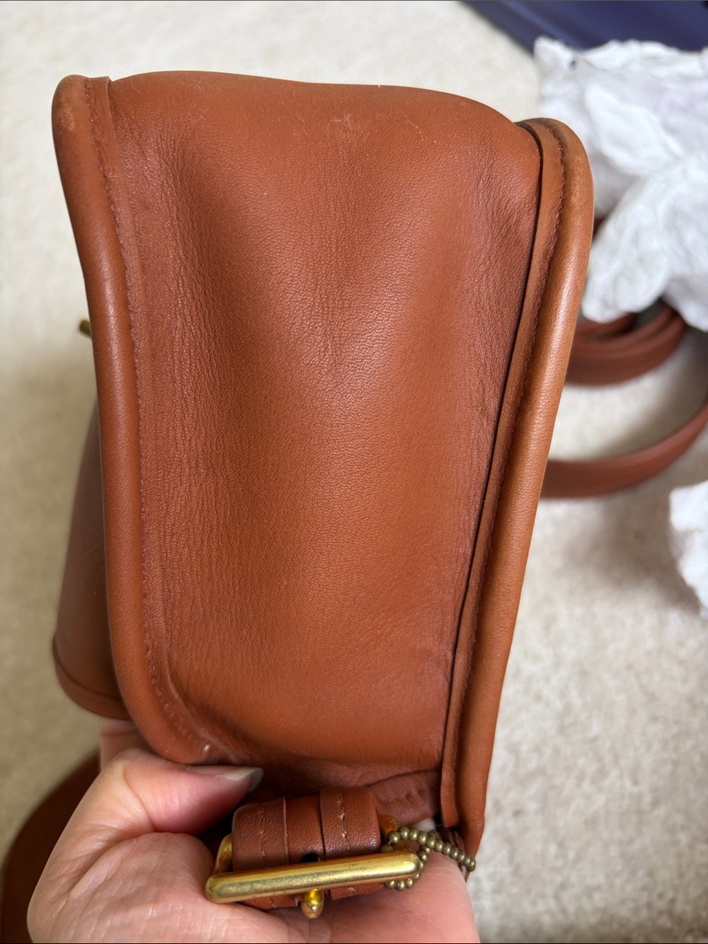 Vintage coach legacy trail bag British tan 9965 - Picture 5 of 10